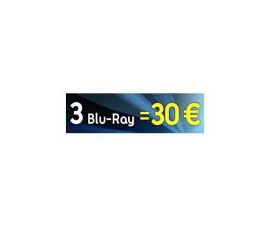 3 Blu-ray = 30 euros chez Fnac