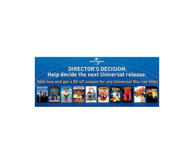 Blu-Ray Universal : on vous propose de voter pour le prochain titre