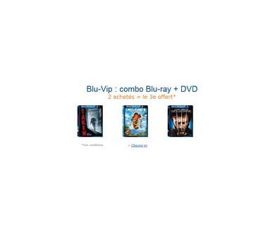 Bon Plan : 2 Combo Blu-ray + DVD achetés = le 3ème offert