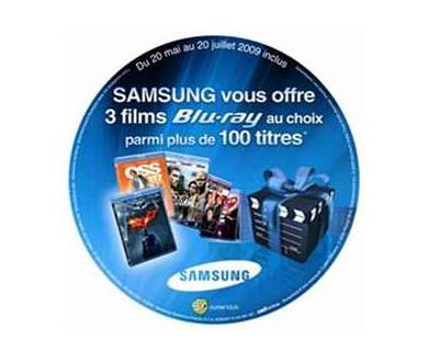 Bon plan : 3 films offerts en Blu-Ray chez Samsung !