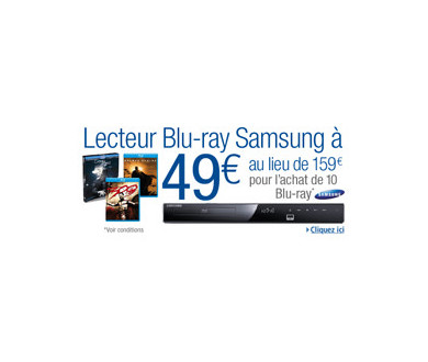 Bon Plan : le lecteur Samsung BDP-1580 à 49 euros !