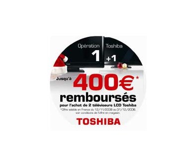 Bon Plan Toshiba : de 200 à 400 euros remboursés sur les téléviseurs LCD