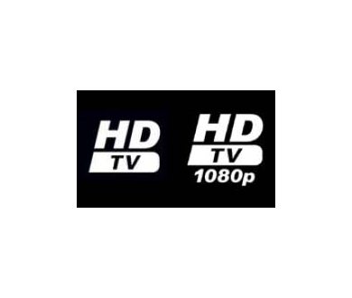 Deux logos pour accentuer la visibilité d'un téléviseur compatible avec la TNT HD