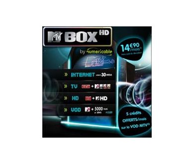 Disponibilité de l'offre MTV Box HD