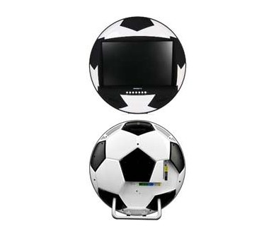 HannSoccer 28 : Un téléviseur Full-HD en forme de ballon de Foot