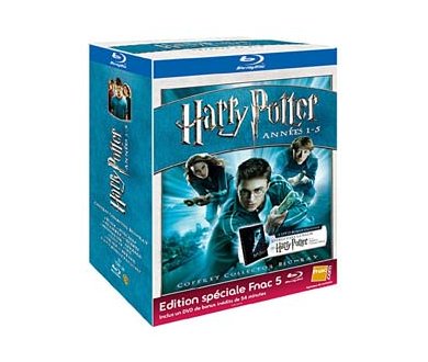 Harry Potter - Années 1 à 5 : un coffret Blu-Ray inédit chez Fnac