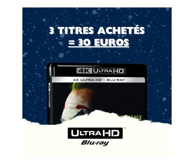 [NOEL] 3 titres 4K Ultra HD Blu-ray achetés pour 30 euros seulement