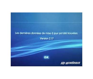 Mise à jour 2.17 de la Playstation 3