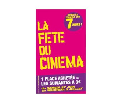 Nouvelle Formule 7 jours pour la Fête du Cinéma !