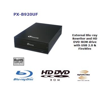 Plextor PX-B920UF : Un nouveau graveur Blu-Ray externe