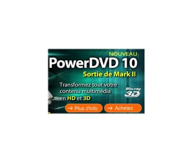 PowerDVD 10 Ultra 3D Mark II compatible Blu-ray 3D