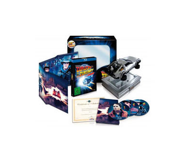 Trilogie Retour vers le Futur : visuels du coffret Delorean