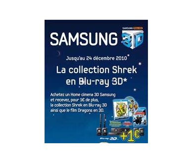 Les 4 Blu-Ray 3D de Shrek pour un euro symbolique