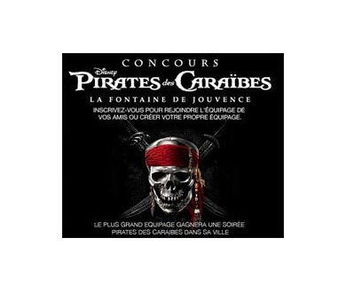 Concours pour découvrir la bande annonce 3D de Pirates des Caraïbes 4