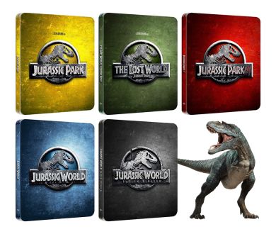 Jurassic Park et Jurassic World : Nouvelle gamme Steelbook 4K Ultra HD Blu-ray en juin