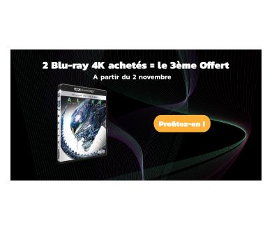 [Dernières Heures] 2 Blu-ray 4K achetés = le 3ème Blu-ray 4K offert