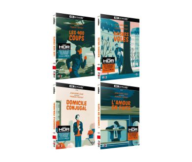 Antoine Doinel : 4 éditions Ultra HD Blu-ray individuelles le 17 mai 2022 chez Carlotta