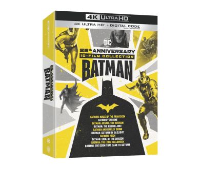 Batman (85ème anniversaire) : 10 films d'animation réunis en un coffret 4K UHD Blu-ray