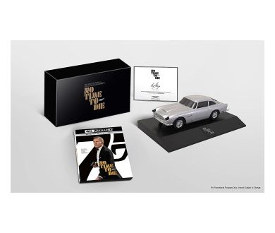 Mourir peut Attendre en coffret collector avec miniature officielle de l'Aston Martin DB5