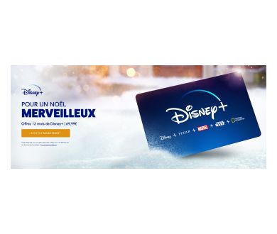 Disney+ lance en France une formule d'abonnement cadeau