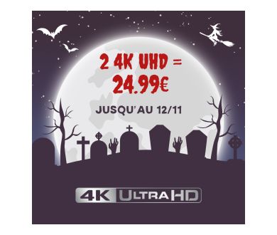 [Jeudi 10 Octobre - 4K UHD BLURAY] 2 titres achetés pour 24.99€