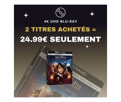 [LUNDI 28 OCTOBRE - 4K UHD BLURAY] 2 titres achetés pour 24.99€