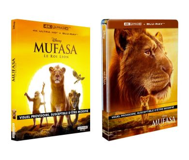 Mufasa : Le Roi Lion (2024) attendu le 18 avril en France en Steelbook 4K Ultra HD Blu-ray