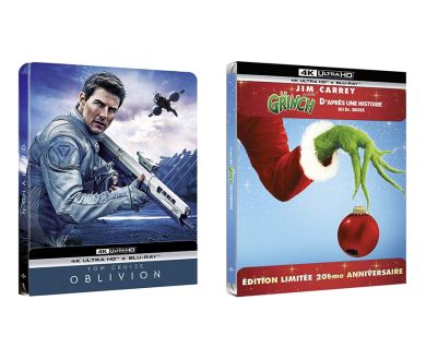 MAJ : Le Grinch et Oblivion en Steelbook 4K Ultra HD Blu-ray en décembre en France