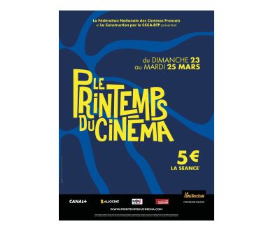 Le Printemps du Cinéma de retour du 23 au 25 mars 2025 en France