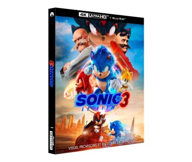 MAJ : Sonic 3, le film (2024) le 30 avril prochain en Steelbook 4K Ultra HD Blu-ray