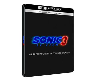 Sonic 3, le film (2024) le 30 avril prochain en Steelbook 4K Ultra HD Blu-ray