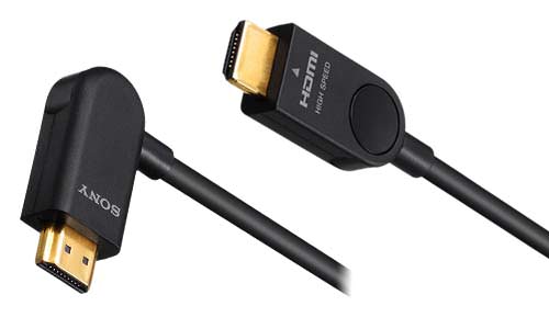 De nouveaux câbles HDMI coudés 90° chez Sony