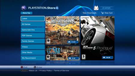 V2 Playstation Store