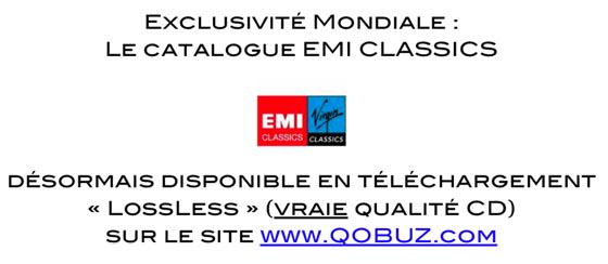 Qobuz s’enrichit des catalogues Emi et Virgin Classics en Lossless