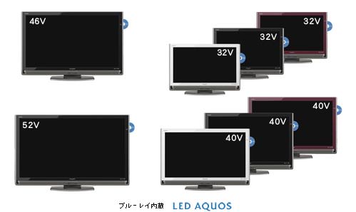 Sharp AQUOS DX3: Téléviseurs LCD LED avec graveur Blu-ray intégré