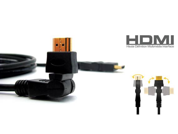 Un câble HDMI 1.3b rotatif chez Omenex