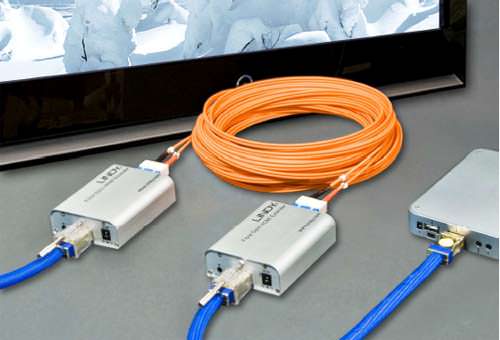 Un extender optique HDMI de 300 mètres chez Lindy